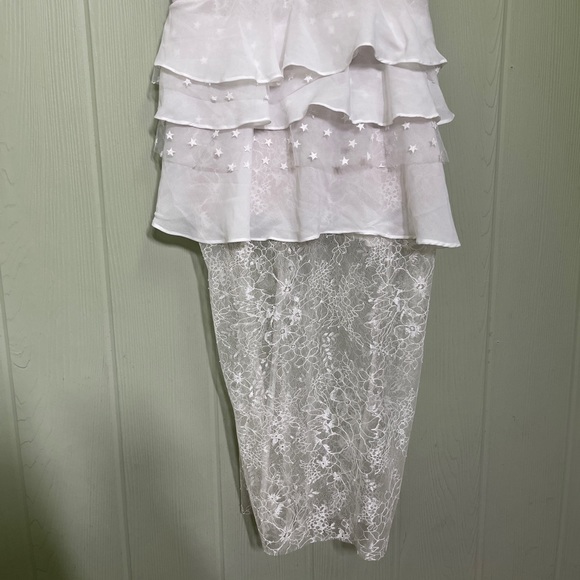 For love & Lemons Cosmic Lace Ruffles stars dress